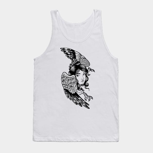 Flying woman Tank Top by Adorline